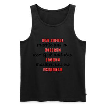 Der Zufall Machte Uns Zu Kollegen, Arbeit Geschenk - Männer Premium Bio Tank Top - Schwarz - Vorne - Michal (187cm)