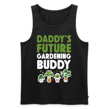 Plant Lover Gardening Daddy's - Men's Premium Organic Tank Top - black - Front - Michal (187cm)
