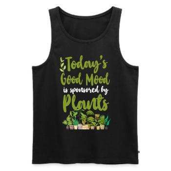 Plant Lover Gardening Today's Good - Männer Premium Bio Tank Top - Schwarz - Vorne - Michal (187cm)