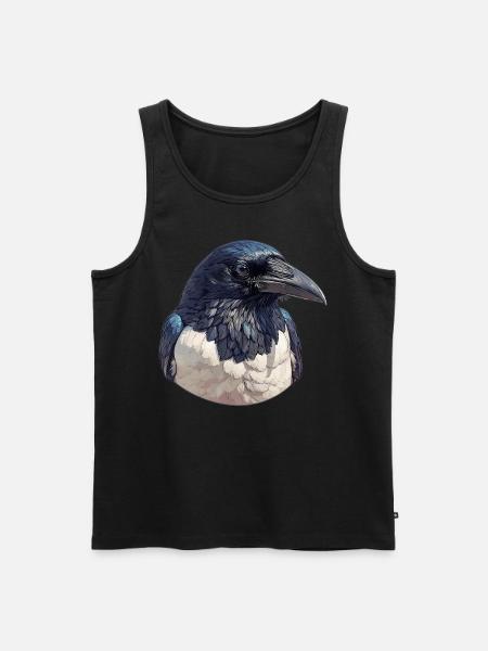 Magpies Magpie - Men's Premium Organic Tank Top - black
