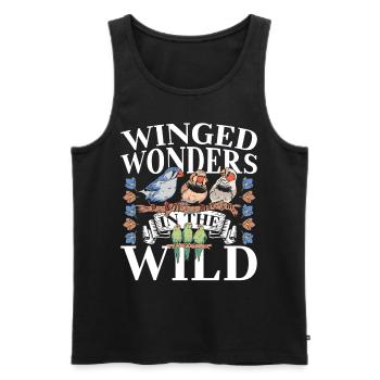 Vögel Vogelbeobachtung Vogel Vogelbeobachter - Männer Premium Bio Tank Top - Schwarz - Vorne - Michal (187cm)