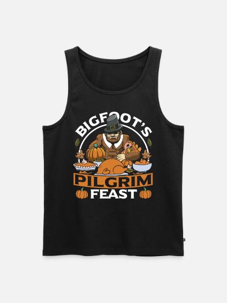 Bigfoot de Thanksgiving - Débardeur bio Premium Homme - noir