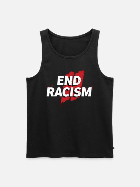 Antiracisme, égalité et diversité - Débardeur bio Premium Homme - noir