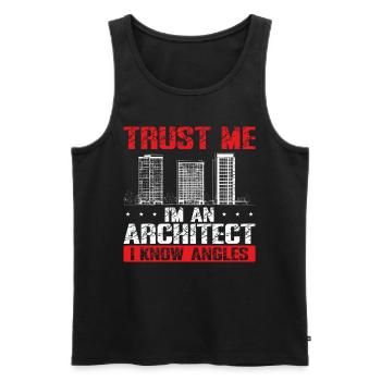 Architekt Architektur Geschenk Architekturstudent - Männer Premium Bio Tank Top - Schwarz - Vorne - AI Model Male 178 light (178cm)