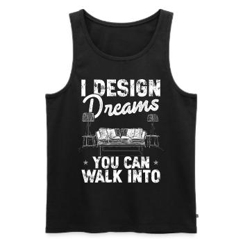 Architekt Architektur Geschenk Architekturstudent - Männer Premium Bio Tank Top - Schwarz - Vorne - AI Model Male 178 light (178cm)