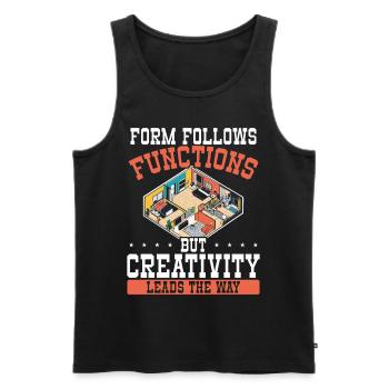 Architekt Architektur Geschenk Architekturstudent - Männer Premium Bio Tank Top - Schwarz - Vorne - AI Model Male 178 light (178cm)
