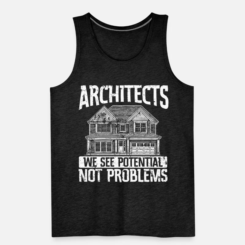 Architect Architecture Gift Architecture Student Men's Premium Organic Tank Top