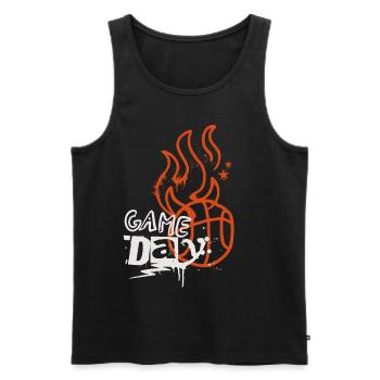 Basketball Basketballer - Männer Premium Bio Tank Top - Schwarz - Vorne - Michal (187cm)