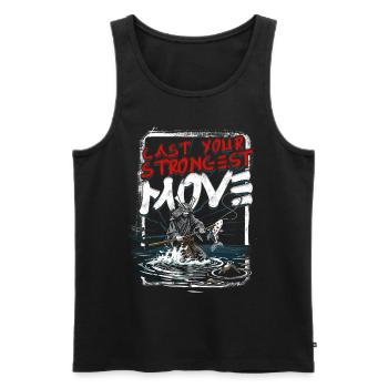 Kendo Cast Your Strongest Move - Männer Premium Bio Tank Top - Schwarz - Vorne - AI Model Male 178 light (178cm)