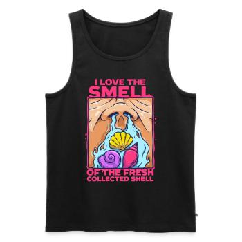 Mussel collector mussels - Men's Premium Organic Tank Top - black - Front - AI Model Male 178 light (178cm)