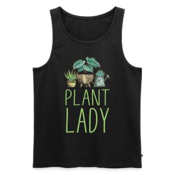 Plant Lover Gardening Plant Lady - Männer Premium Bio Tank Top - Schwarz - Vorne - Michal (187cm)