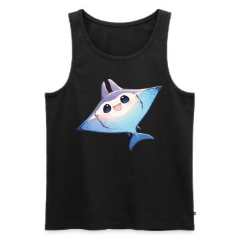 Manta Rays Manta Rays - Men's Premium Organic Tank Top - black - Front - Michal (187cm)