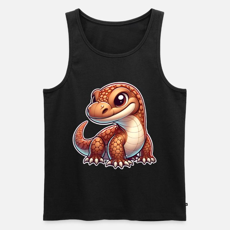 Komodo Dragon - Männer Premium Bio Tank Top - Schwarz