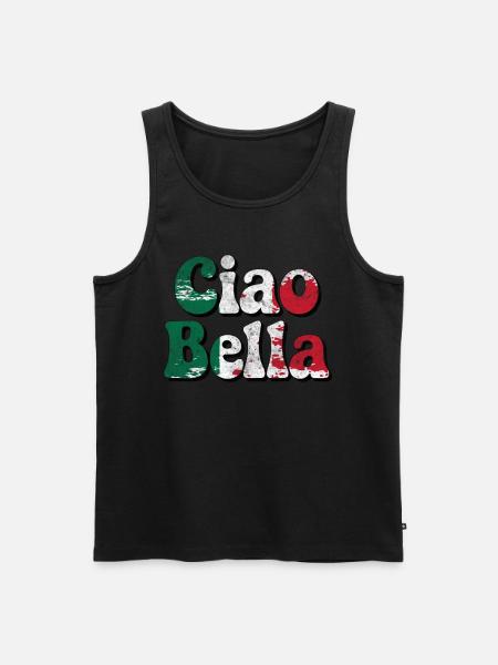 Ciao Bella - Men's Premium Organic Tank Top - black