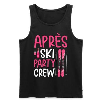 Après Ski Party Crew - Men's Premium Organic Tank Top - black - Front - AI Model Male 178 light (178cm)