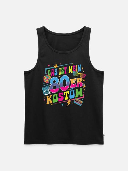 This is my 80s costume - Men's Premium Organic Tank Top - black