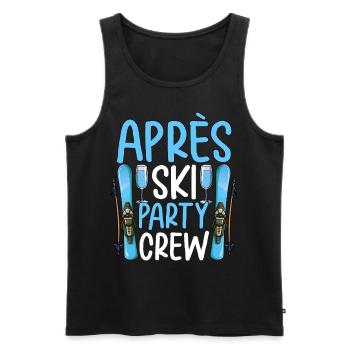 Équipe de fête après ski - Débardeur bio Premium Homme - noir - Devant - Michal (187cm)