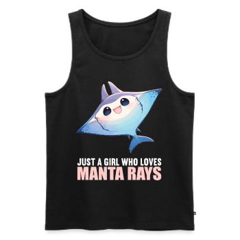 Manta Rays Manta Rays - Men's Premium Organic Tank Top - black - Front - Michal (187cm)
