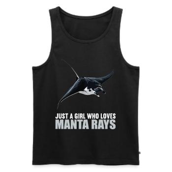 Manta Rays Manta Rays - Men's Premium Organic Tank Top - black - Front - Michal (187cm)
