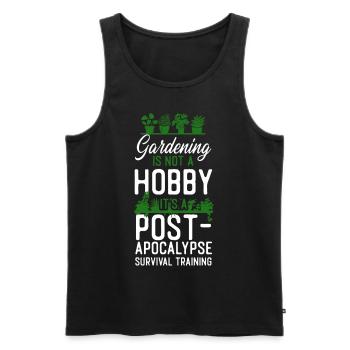 Plant Lover Gardening Gardening Is - Männer Premium Bio Tank Top - Schwarz - Vorne - Michal (187cm)