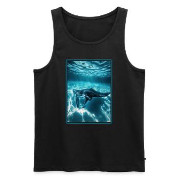 Manta Rays Manta Rays - Men's Premium Organic Tank Top - black - Front - Michal (187cm)
