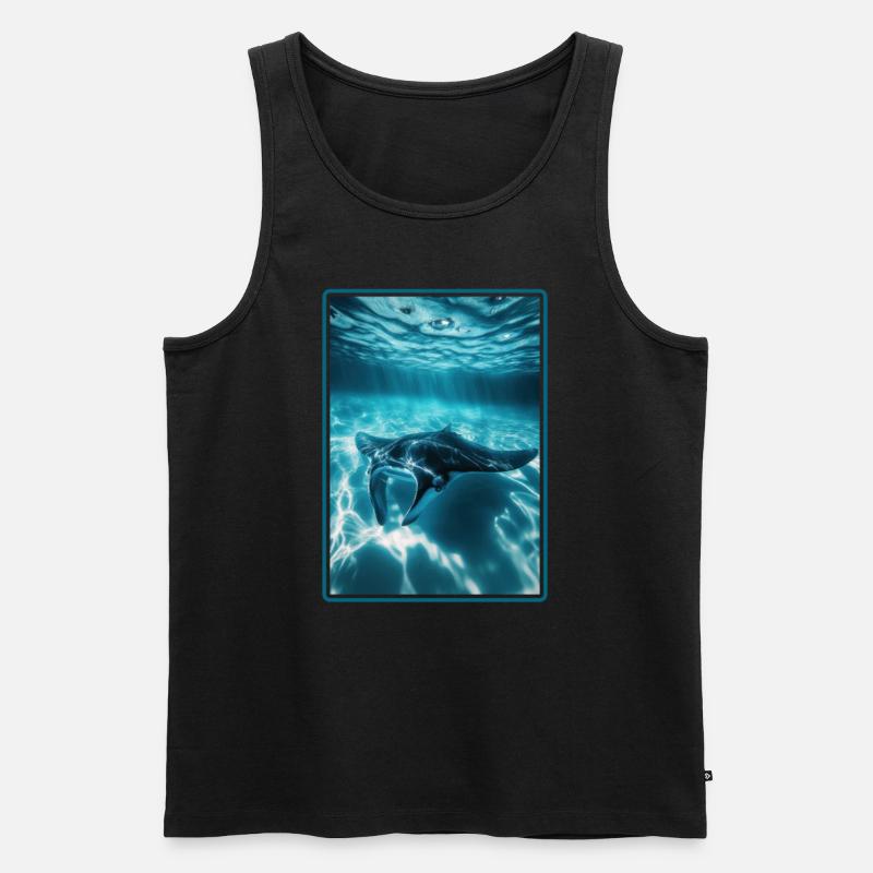 Manta Rays Manta Rays - Men's Premium Organic Tank Top - black