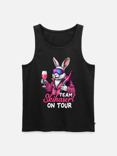 Team Ski Haserl On Tour - Men's Premium Organic Tank Top - black