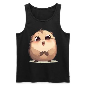 Marmottes Marmottes - Débardeur bio Premium Homme - noir - Devant - Michal (187cm)