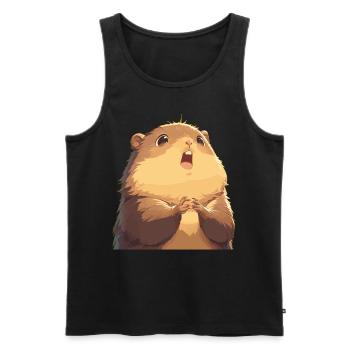 Marmottes Marmottes - Débardeur bio Premium Homme - noir - Devant - Michal (187cm)