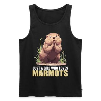 Marmottes Marmottes - Débardeur bio Premium Homme - noir - Devant - Michal (187cm)