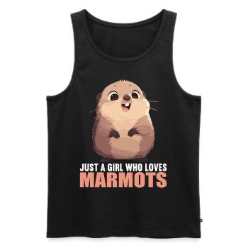 Marmottes Marmottes - Débardeur bio Premium Homme - noir - Devant - Michal (187cm)