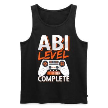 Abi 2025 Abitur Gymnasium Abschluss Abiturient - Männer Premium Bio Tank Top - Schwarz - Vorne - Michal (187cm)
