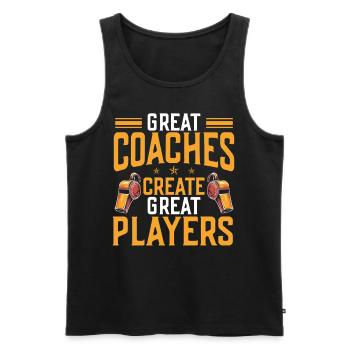 Trainer Geschenke Coach Geschenkidee - Männer Premium Bio Tank Top - Schwarz - Vorne - AI Model Male 178 light (178cm)