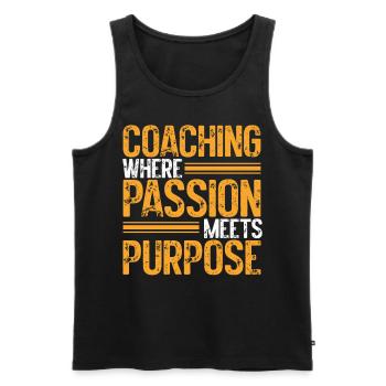 Trainer Geschenke Coach Geschenkidee - Männer Premium Bio Tank Top - Schwarz - Vorne - AI Model Male 178 light (178cm)