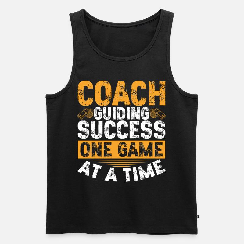 Trainer Geschenke Coach Geschenkidee - Männer Premium Bio Tank Top - Schwarz