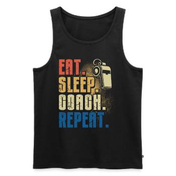 Trainer Geschenke Coach Geschenkidee - Männer Premium Bio Tank Top - Schwarz - Vorne - AI Model Male 178 light (178cm)