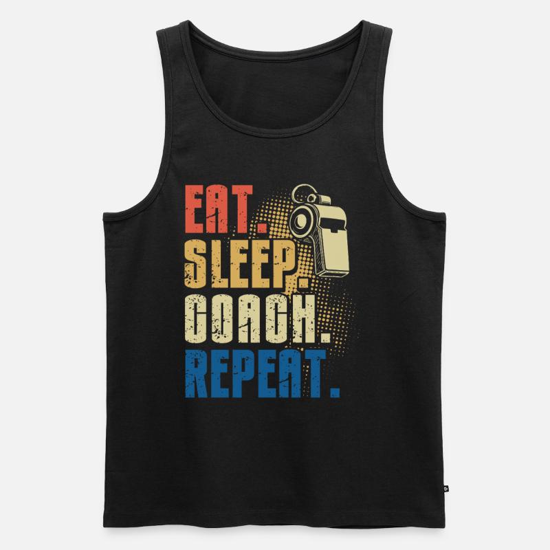 Trainer Geschenke Coach Geschenkidee - Männer Premium Bio Tank Top - Schwarz