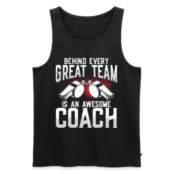 Trainer Geschenke Coach Geschenkidee - Männer Premium Bio Tank Top - Schwarz - Vorne - AI Model Male 178 light (178cm)