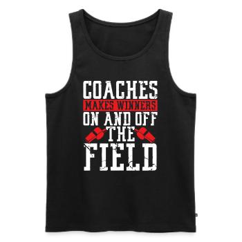 Trainer Geschenke Coach Geschenkidee - Männer Premium Bio Tank Top - Schwarz - Vorne - AI Model Male 178 light (178cm)