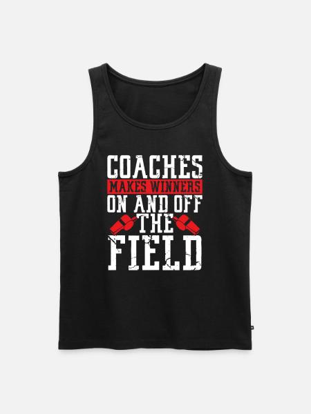 Trainer Geschenke Coach Geschenkidee - Männer Premium Bio Tank Top - Schwarz