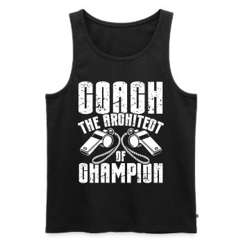 Trainer Geschenke Coach Geschenkidee - Männer Premium Bio Tank Top - Schwarz - Vorne - AI Model Male 178 light (178cm)