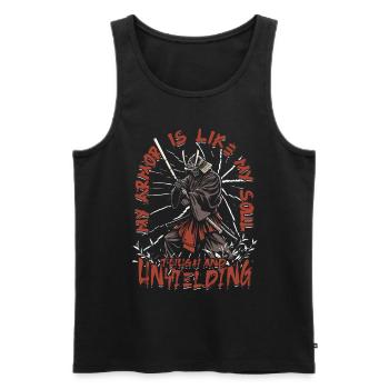 Kendo Tough And Unyielding - Männer Premium Bio Tank Top - Schwarz - Vorne - AI Model Male 178 light (178cm)
