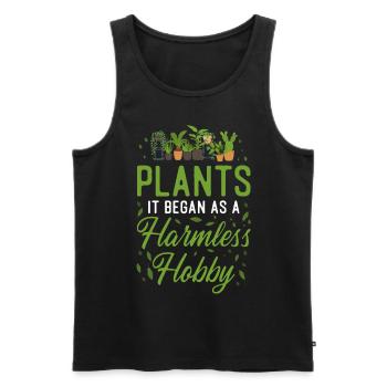 Plant Lover Gardening Plants It - Men's Premium Organic Tank Top - black - Front - Michal (187cm)
