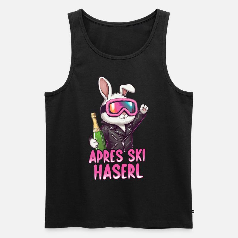 Apres Ski Haserl - Männer Premium Bio Tank Top - Schwarz