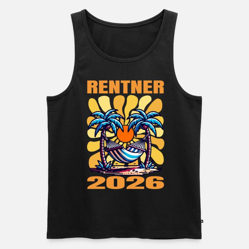 Rentner 2026 - Männer Premium Bio Tank Top - Schwarz