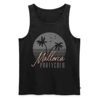 Mallorca Party Crew - Débardeur bio Premium Homme - noir - Devant - Michal (187cm)