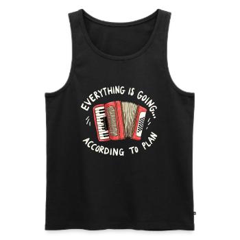 Accordion Musicians Experience passion with the - Men's Premium Organic Tank Top - black - Front - Michal (187cm)