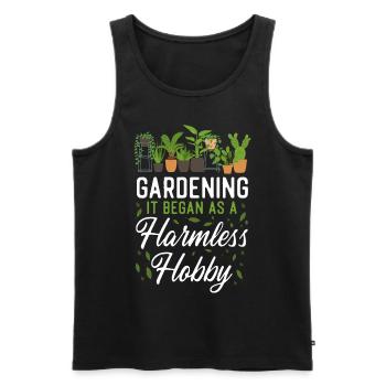 Plant Lover Gardening Gardening It - Männer Premium Bio Tank Top - Schwarz - Vorne - Michal (187cm)