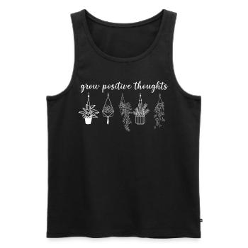 Plant Lover Gardening Grow - Männer Premium Bio Tank Top - Schwarz - Vorne - Michal (187cm)