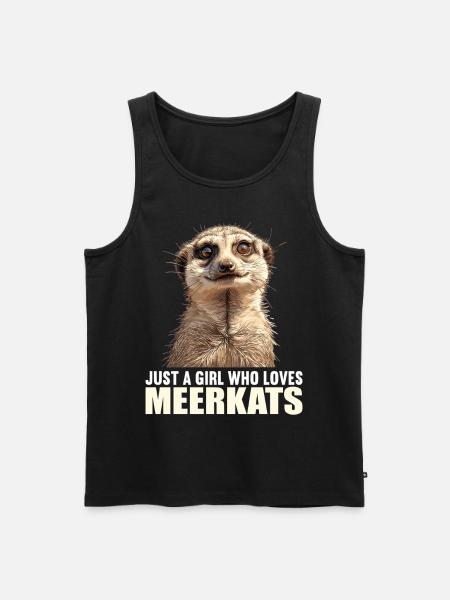 Meerkat Erdmännchen - Männer Premium Bio Tank Top - Schwarz